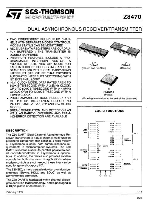 Z8470BF1芯片全攻略 PDF資料詳解與經(jīng)銷商選擇指南